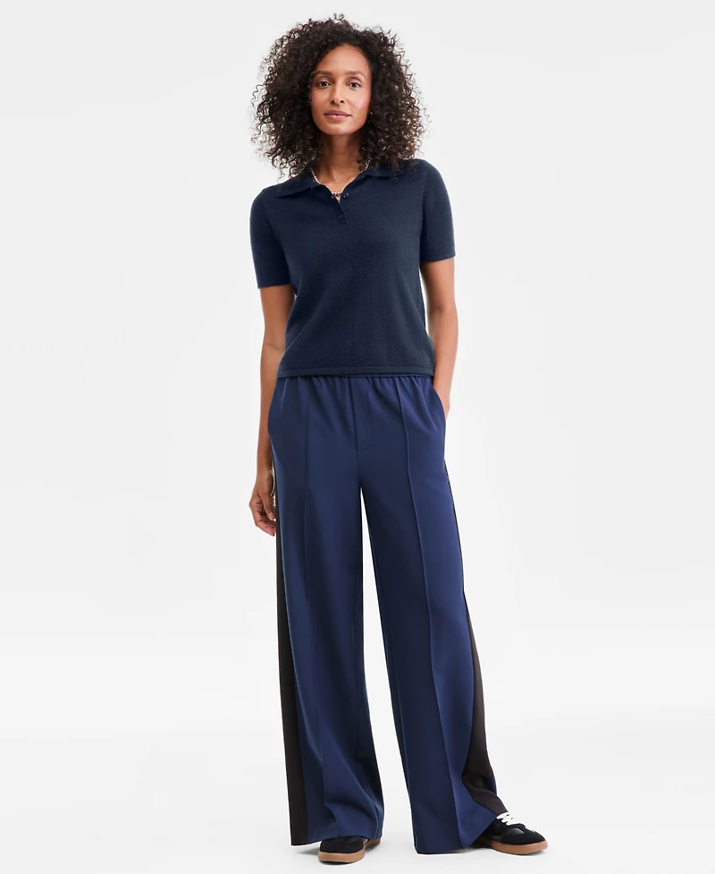 Charter Club Women's 100% Cashmere Short-Sleeve Polo Sweater, Macy's Exclusive