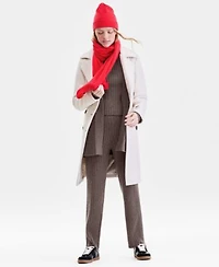 Charter Club Womens 100 Cashmere Ribbed Long Cardigan Sleeveless Sweater Pull On Pants Exclusively At Macys