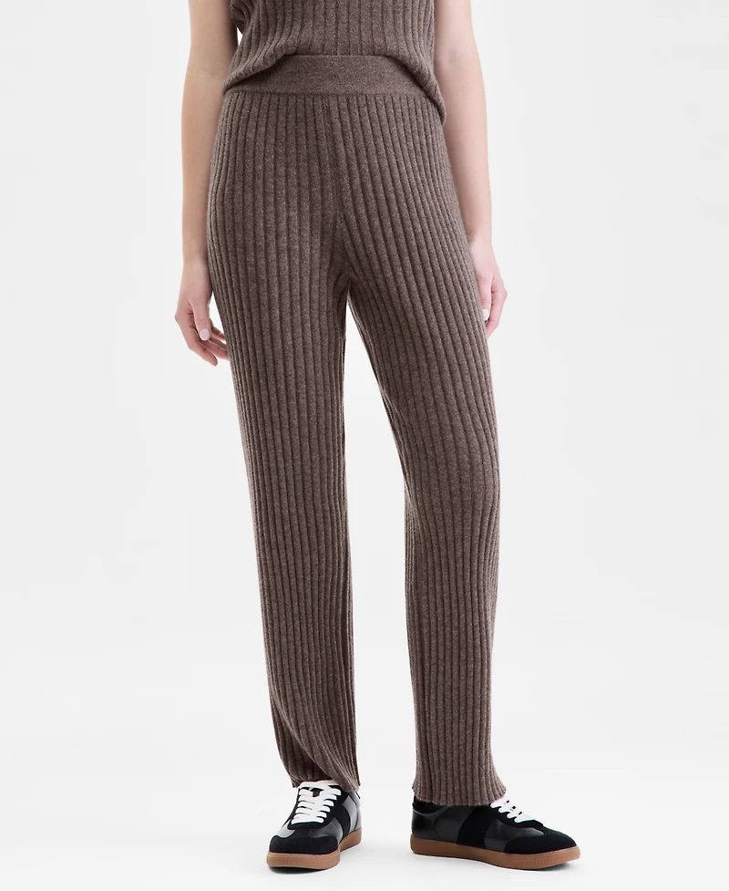 Charter Club Petite Pull-On High-Rise Cashmere Pants, Exclusively at Macy's