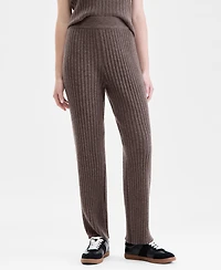 Charter Club Petite Pull-On High-Rise Cashmere Pants, Exclusively at Macy's