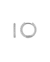 Spero London Bead Hoop Sterling Silver Earring