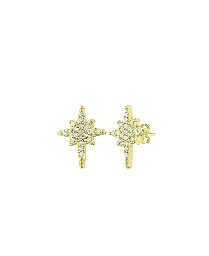 Spero London Northern Star Sterling Silver Stud Earring