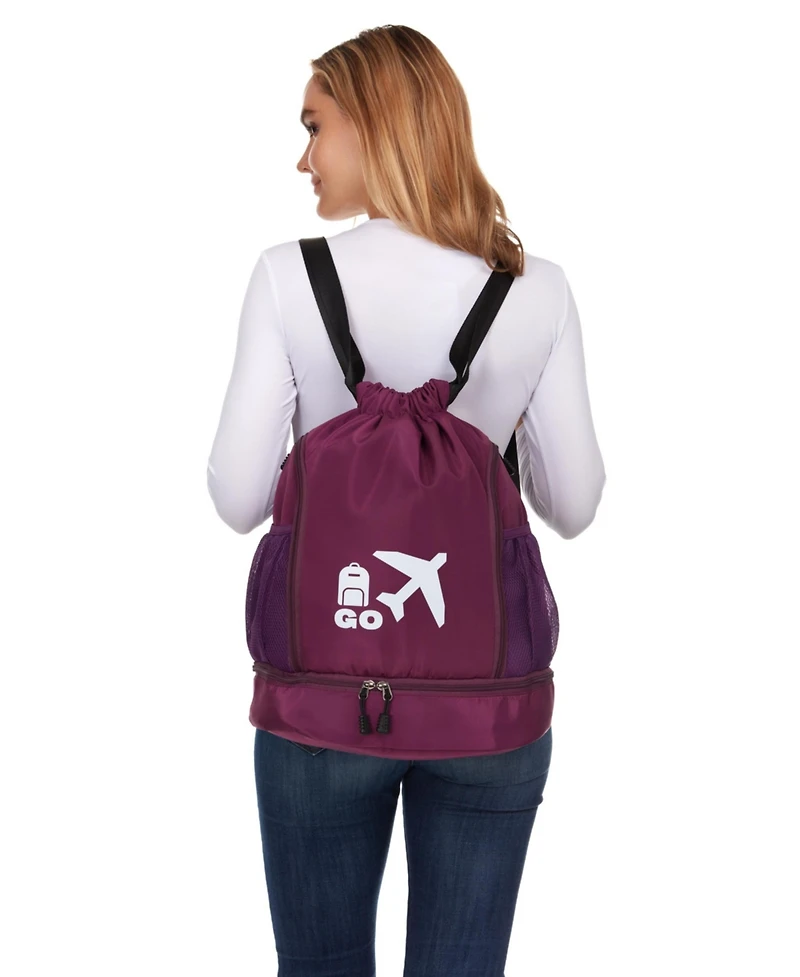Perfect Personal Travel Go Bag- Purple