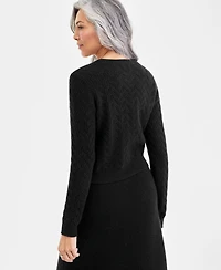 Charter Club Women's 100% Cashmere Embellished Cable-Knit Cardigan, Macy's Exclusive