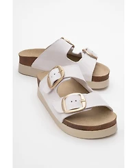 Harbor Suede Leather Two-Strap Sandal (Women)