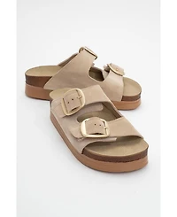 Harbor Suede Leather Two-Strap Sandal (Women)