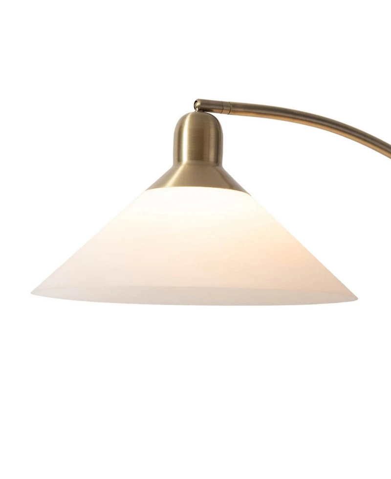 Nova of California 60" Wood Melmar Lucite Arc Floor Lamp