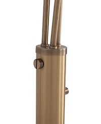 Nova of California 85" Wood Santa Clara 3 Light Arc Floor Lamp