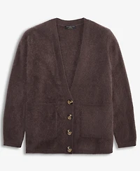 Charter Club Women's Brushed 100% Cashmere Boyfriend Cardigan, Macy's Exclusive