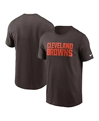 Nike Men's Cleveland Browns Primetime Wordmark Essential T-Shirt