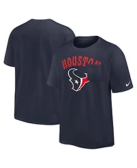 Nike Men's Navy Houston Texans Rewind Heavy Max 90 Pocket T-Shirt