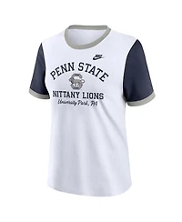 Nike Women's White Penn State Nittany Lions Legacy Fundamental Expression Tri-Blend T-Shirt