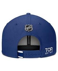 Fanatics Men's Blue Toronto Maple Leaf's Authentic Pro Prime Snapback Hat