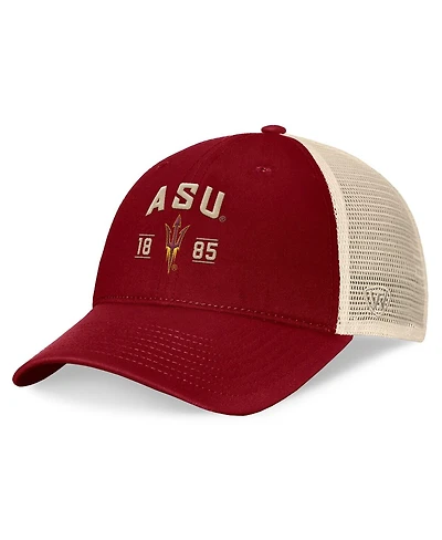 Top of the World Men's Maroon Arizona State Sun Devils Heritage Waylon Trucker Adjustable Hat