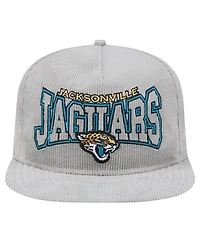 New Era Men's Gray Jacksonville Jaguars Corduroy Golfer Adjustable Hat