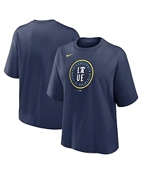 Nike Women's Navy Philadelphia Phillies City Connect Logo Boxy T-Shirt
