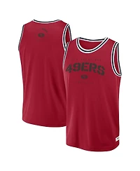 Fanatics Men's Scarlet San Francisco 49ers Elements Future Ground Jersey Tank Top