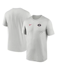 Nike Men's Gray Georgia Bulldogs 2025 Sideline Small Logo Legend Performance T-Shirt