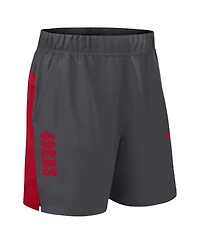 Nike Men's Gray San Francisco 49ers Woven Victory Performance Shorts