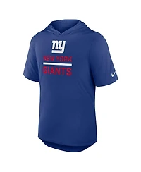 Nike Men's Royal New York Giants Lockup Tri-Blend Hoodie T-Shirt