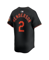Nike Men's Gunnar Henderson Black Baltimore Orioles Alternate Limited Player Jersey