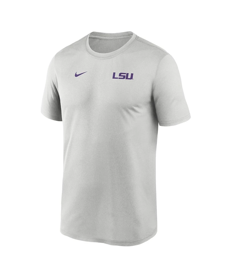 Nike Men's Gray Lsu Tigers 2025 Sideline Small Logo Legend Performance T-Shirt