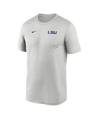 Nike Men's Gray Lsu Tigers 2025 Sideline Small Logo Legend Performance T-Shirt