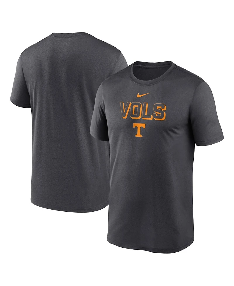 Nike Men's Anthracite Tennessee Volunteers 2025 Sideline Legend Performance T-Shirt