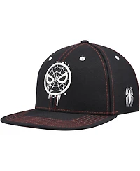 Lids Big Boys and Girls Black Spider-Man Glow-in-the-Dark Snapback Hat