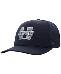 Top of the World Men's True Navy Utah State Aggies Reflex Flex Hat