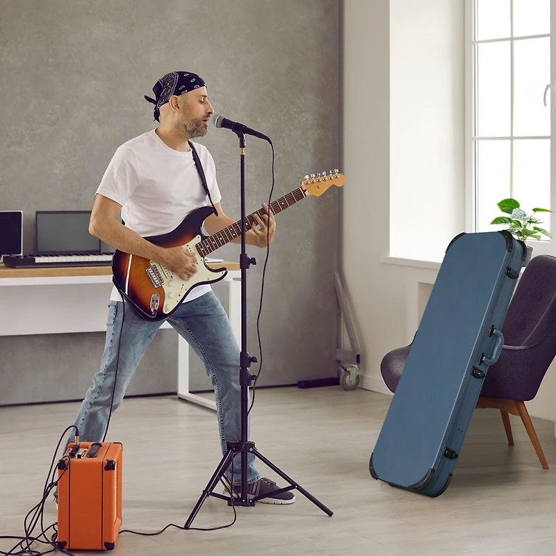 Yescom Electric Guitar Hard Case for Stratocaster St Tele Guitar Hard Shell Lockable