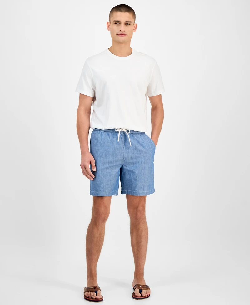 Tommy Hilfiger Men's Mercer Chambray 7" Shorts