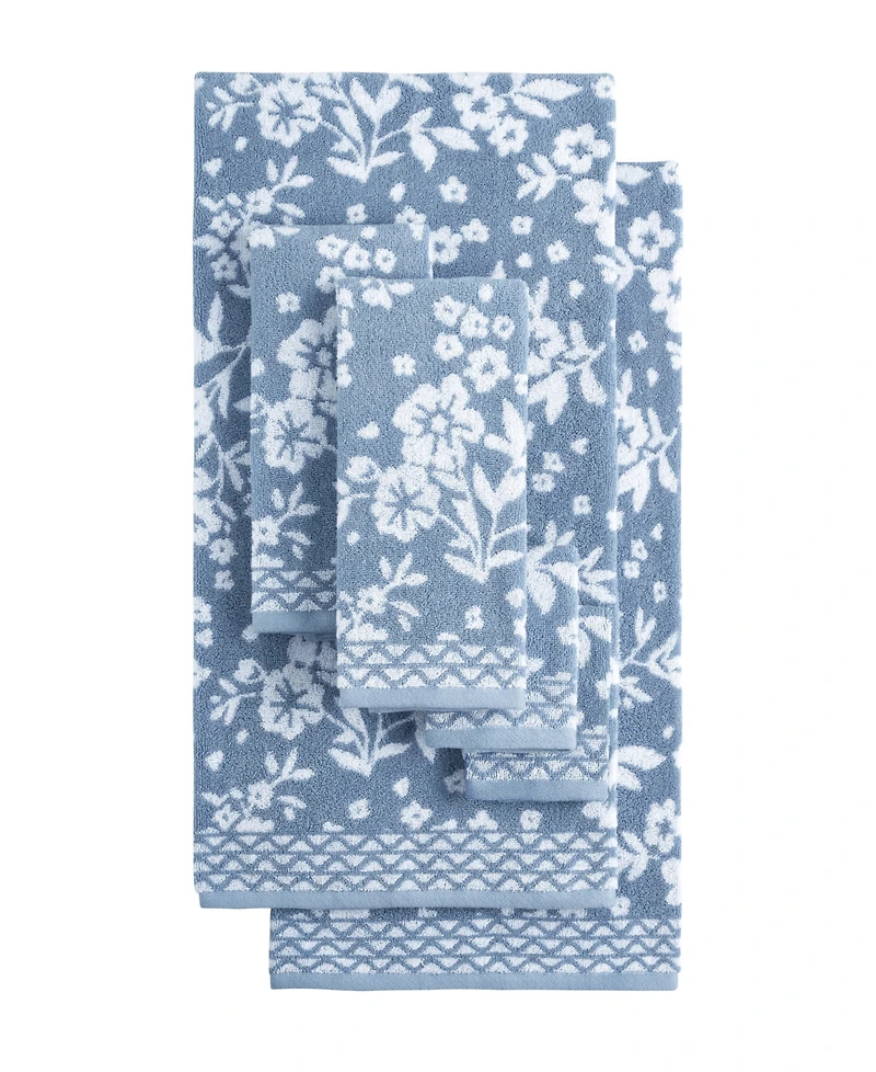 Lucky Brand Folk Floral Cotton 6-Pc. Bath Towel Set