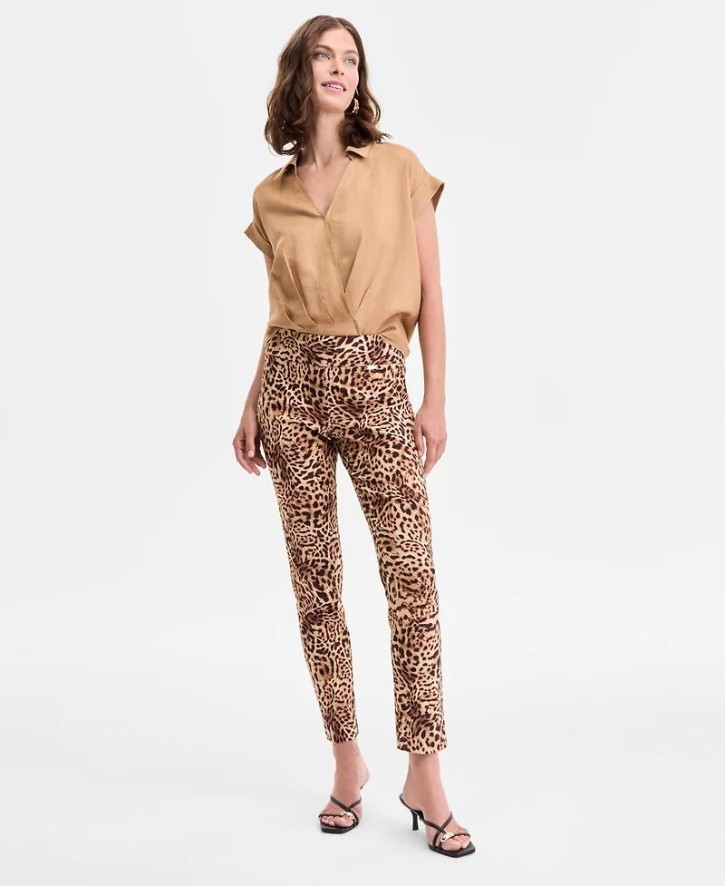 I.n.c. International Concepts Women's Cheetah-Print Skinny Pants, Exclusively at Macy's