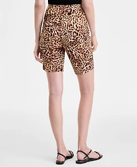 I.n.c. International Concepts Women's Animal-Print Pull-On Bermuda Shorts, Exclusively at Macy's