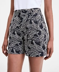 I.n.c. International Concepts Women's Embroidered Shorts, Exclusively at Macy's