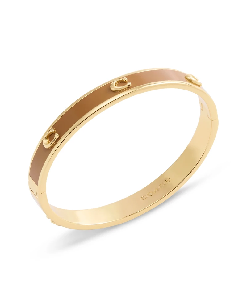 Coach Signature C Enamel Bangle Bracelet