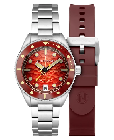 Spinnaker Men's Challenger Automatic Solid Stainless Steel Bracelet Watch, 42mm