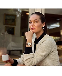 Bulova Women's Sutton Automatic Brown Leather Strap Watch 34.5mm