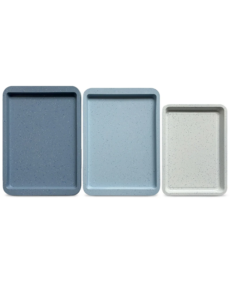Art & Cook 3-Piece Ceramic Nonstick Cookie Sheet Set