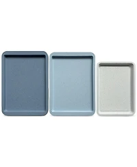 Art & Cook 3-Piece Ceramic Nonstick Cookie Sheet Set