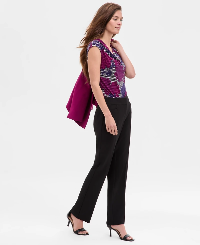 Kasper Petite Straight Full-Length Pants, Regular &