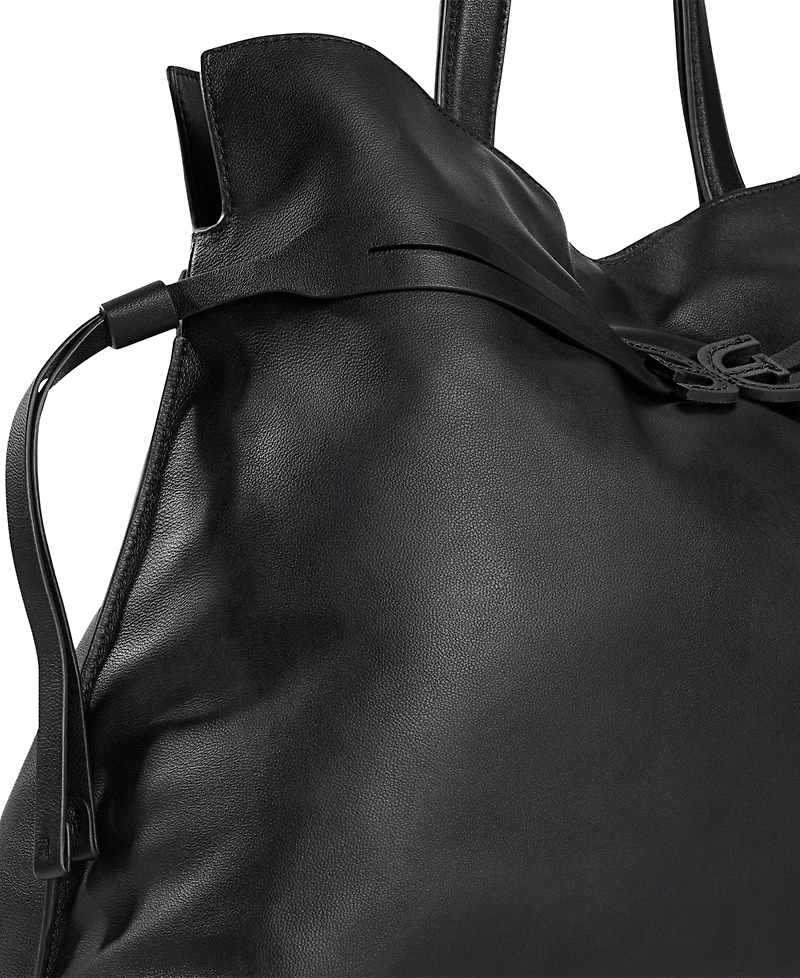 Sam Edelman Poppy Extra Large Leather Drawstring Tote