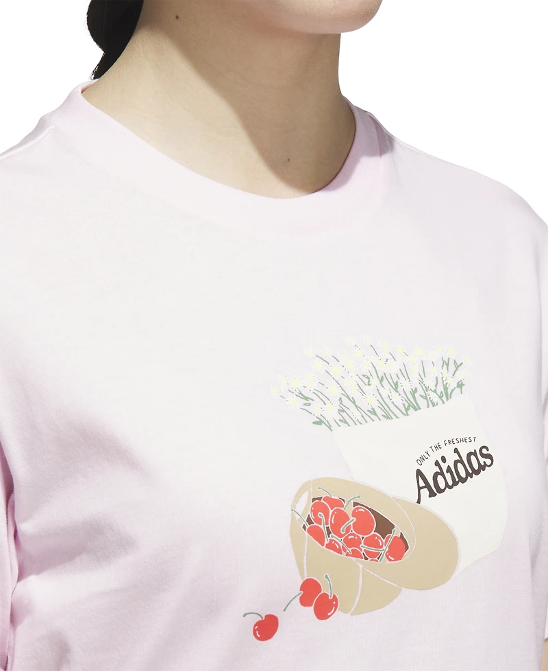 adidas Women's Cotton Farmer's Market Graphic T-Shirt