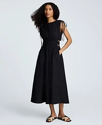 Kenneth Cole Women's Shoulder-Tie Side-Cutout Midi Dress