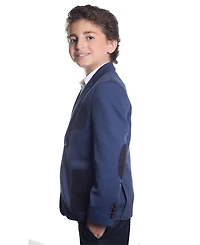 Elie Balleh Boys Navy Slim Fit Knit Jersey Blazer