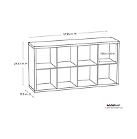 ClosetMaid 4583 Decorative Bookcase Open Back 8-Cube Storage Organizer, White