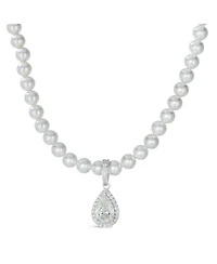 Anna Zuckerman Princess Di Champagne Pearl Necklace