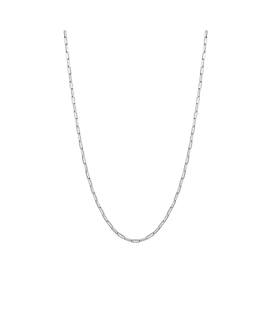 Spero London Rectangular Link Chain Sterling Silver Necklace