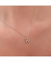 Spero London Balloon Dog Poodle Necklace In Sterling Silver
